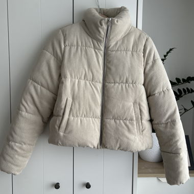 Beige Cordjacke