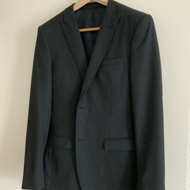 Schwarzer Slim-Fit Blazer in Grösse 46
