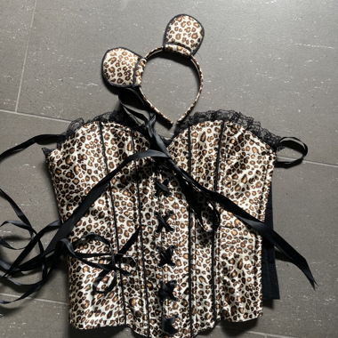 Corsetto Costume Halloween Leopardo (Glamour)