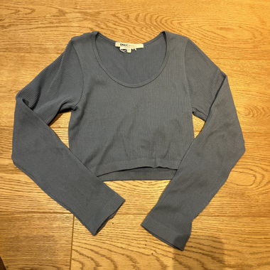 Langarm Crop Top