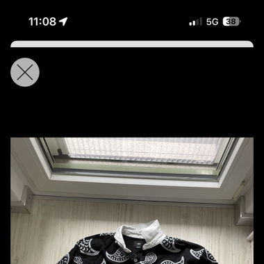 OBEY Black&Grey Paisley Polo Shirt great condition