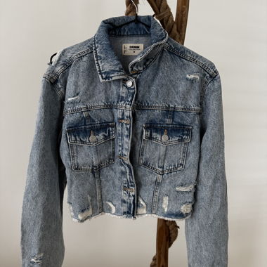 Veste en jean courte