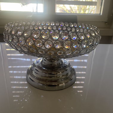Coupe en cristal avec pied