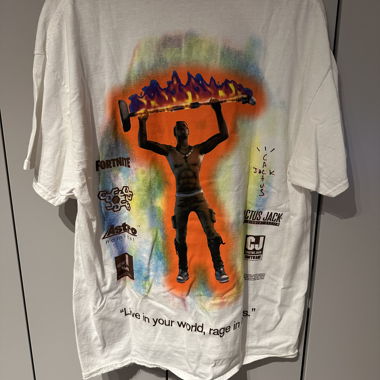 Travis Scott The Scotts Rage Emote T-Shirt Bianco