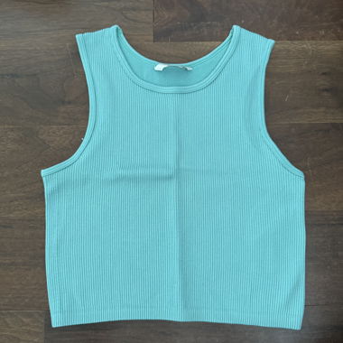 Grünes Croptop