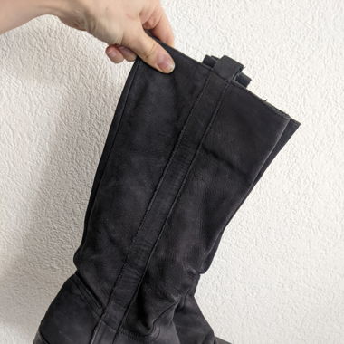 Leather boots