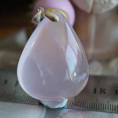 Rosenquarz  925  Anhänger 