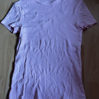 Pink Ribbed T-Shirt