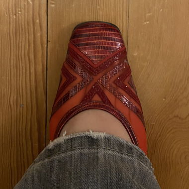 Escarpins slingback rouges Brunella taille 39