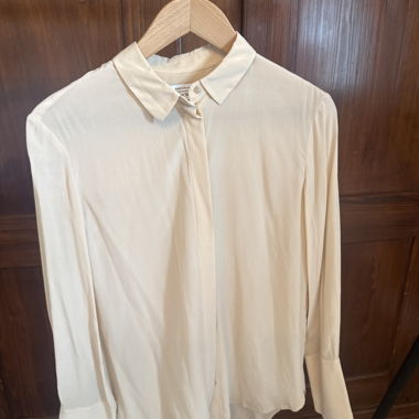 Blouse couleur crème, 100 % soie