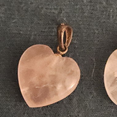 2 Anhänger silber rosenquarz