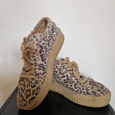 Sneakers in pelle leopardata Mipacha