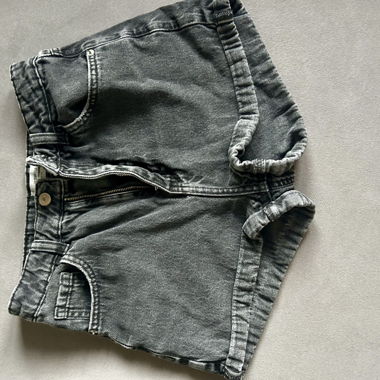 Black Denim Shorts