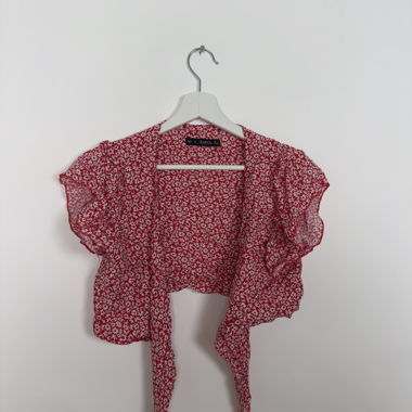 ZAFUL floral crop top