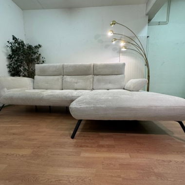 Corner sofa by Moderano in corduroy fabric