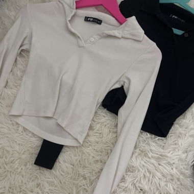 Haut blanc et noir 