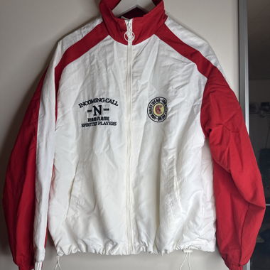 Giacca di mezza stagione rosso/bianco