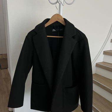 ZARA black coat XS