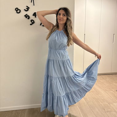 Robe maxi bleu clair taille S/L