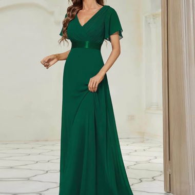 Green ceremonial dress