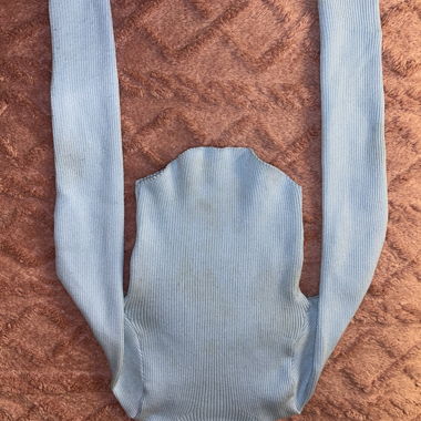 Two long-sleeve crop tops