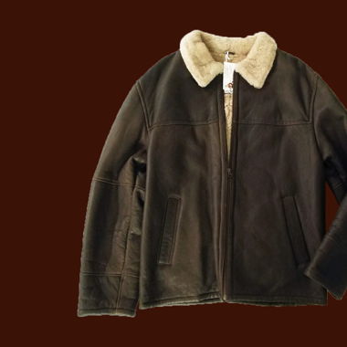 100% Leather Jacket with Australian Shearling Wool