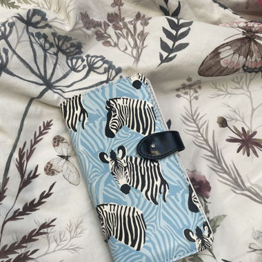 wallet with zebras