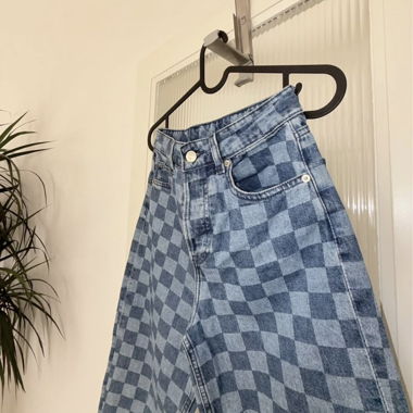 Karierte Jeans 32