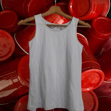 basic white tanktop