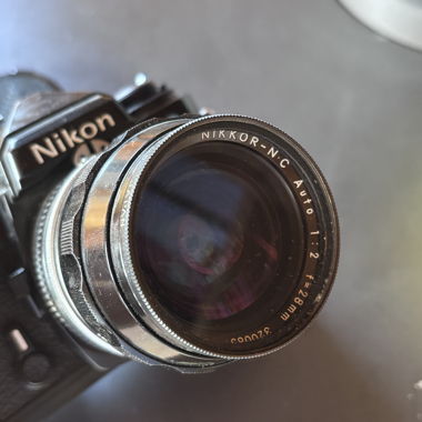 Silver Nikon Film Camera