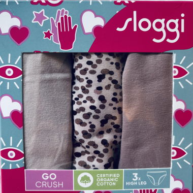 3 Sloggi BIO BAUMWOLLE High Leg Pantys