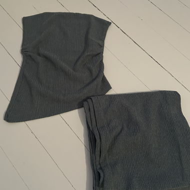 Grau-blaues Set