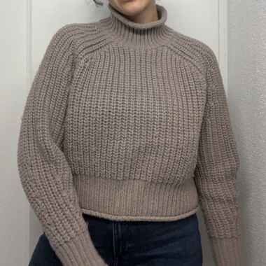 strickpullover braun