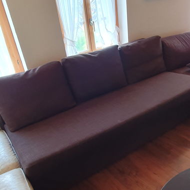Braunes Bettsofa
