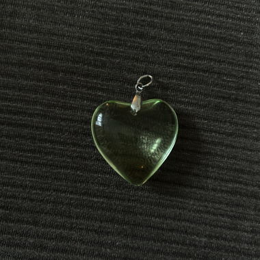 Green heart shaped pendant