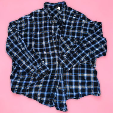 Blue Plaid Shirt