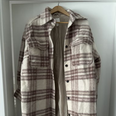 Manteau à carreaux H&M