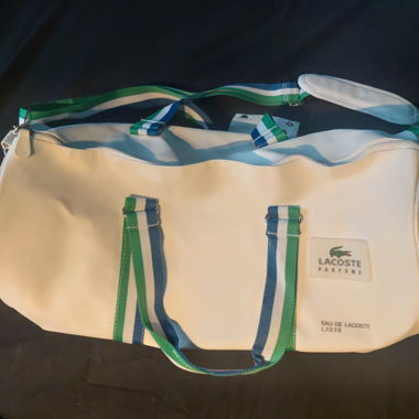 Borsa sportiva Lacoste bianca