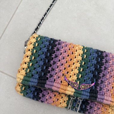 Borsa Zadig&Voltaire in uncinetto multicolore