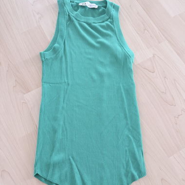 Débardeur turquoise Zara