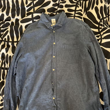 Lot 2 chemises H&M XXL bleue et grise