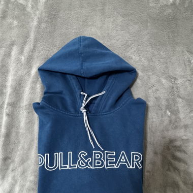 Hoodie Pull & Bear bleu – Taille M