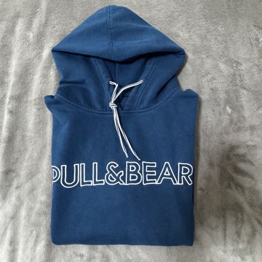 Hoodie Pull & Bear bleu – Taille M