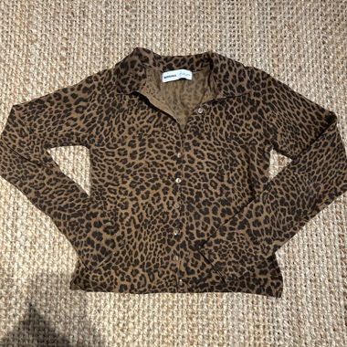 Bershka Leopard Cardigan