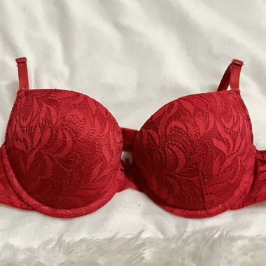 Reggiseno floreale rosso