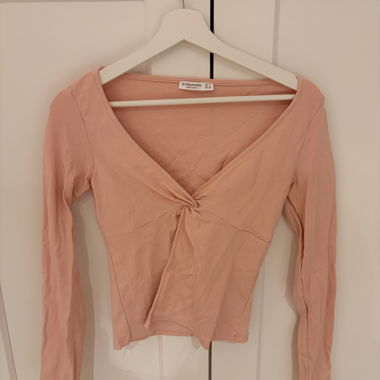 Top manches longues rose Stradivarius, taille S