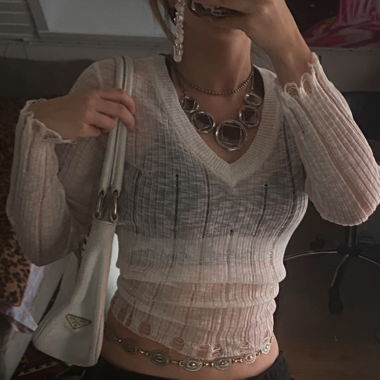 Ripped white top
