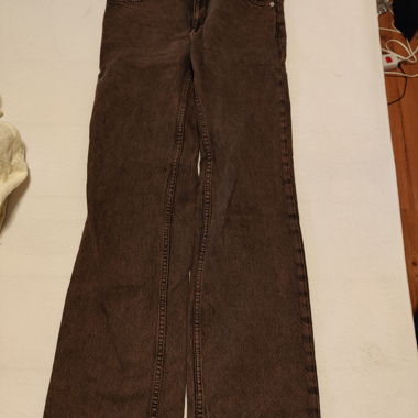Brown Wide-Leg Jeans H&M Size 36