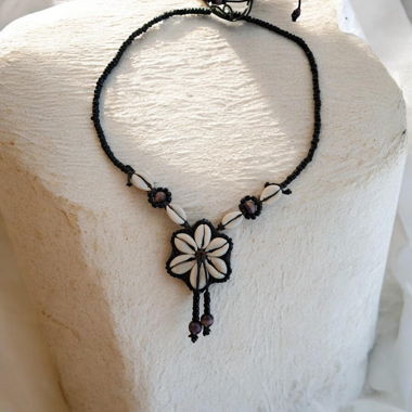 Collier coquillage ethnique