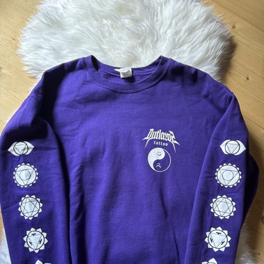 outlawz tattoo buddha sweatshirt w chakras